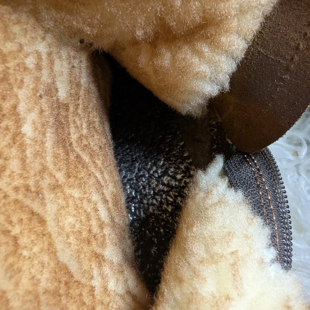 Vintage Sheepskin Shearling Leather Suede Boots - Maxine Canada